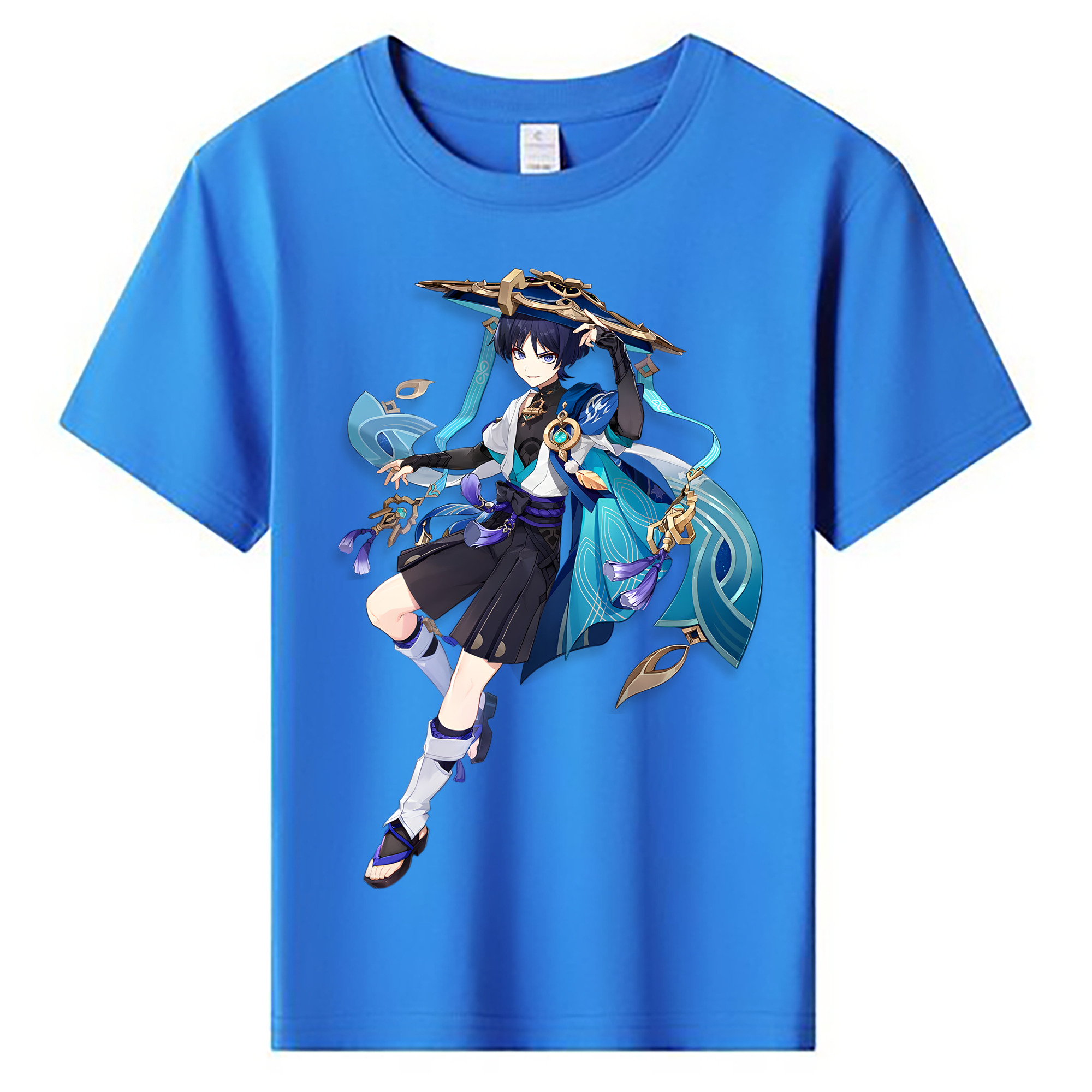 げんし神 さんペい genshin Sanpei 綿100％キッズTシャツ（フロントプリント）